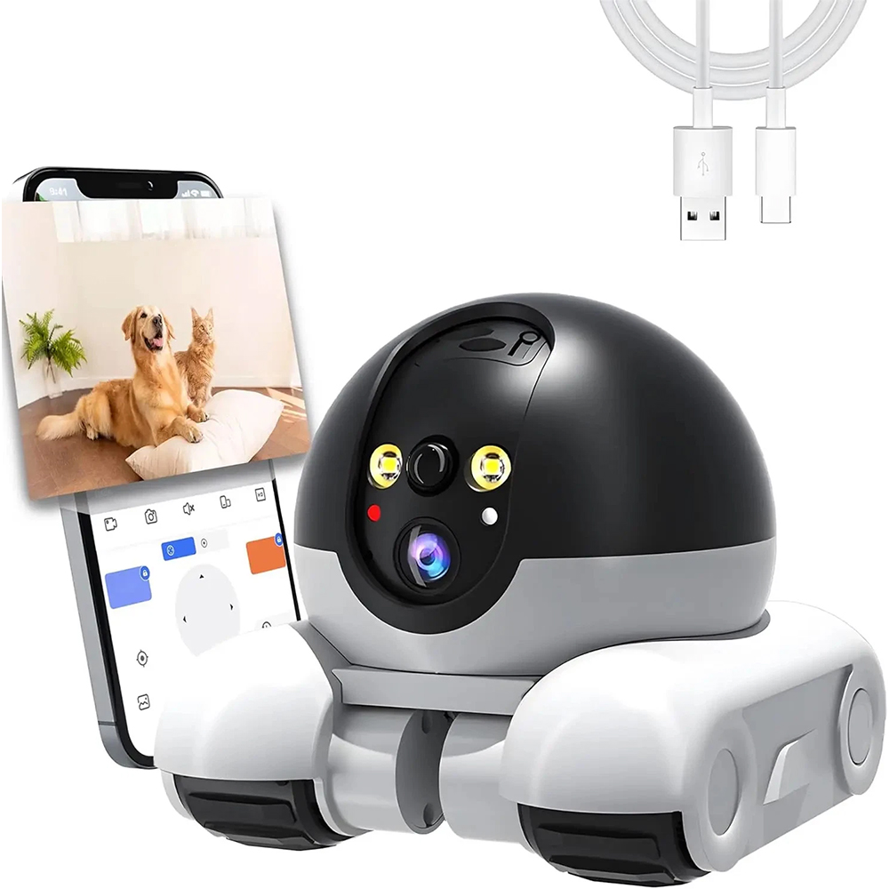 Smart Home Camera Ezviz - Cámara Robótica para Mascotas, Monitor con
