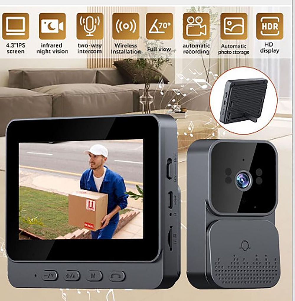 Smart Home Video - ﻿ Cámara para timbre con video,