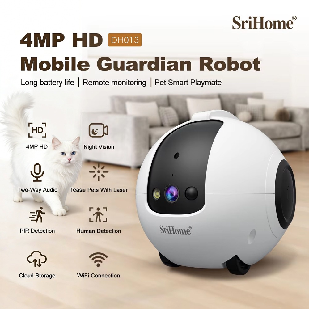 Smart Home Camera Ezviz - Cámara Robótica Inteligente Móvil Srihome de