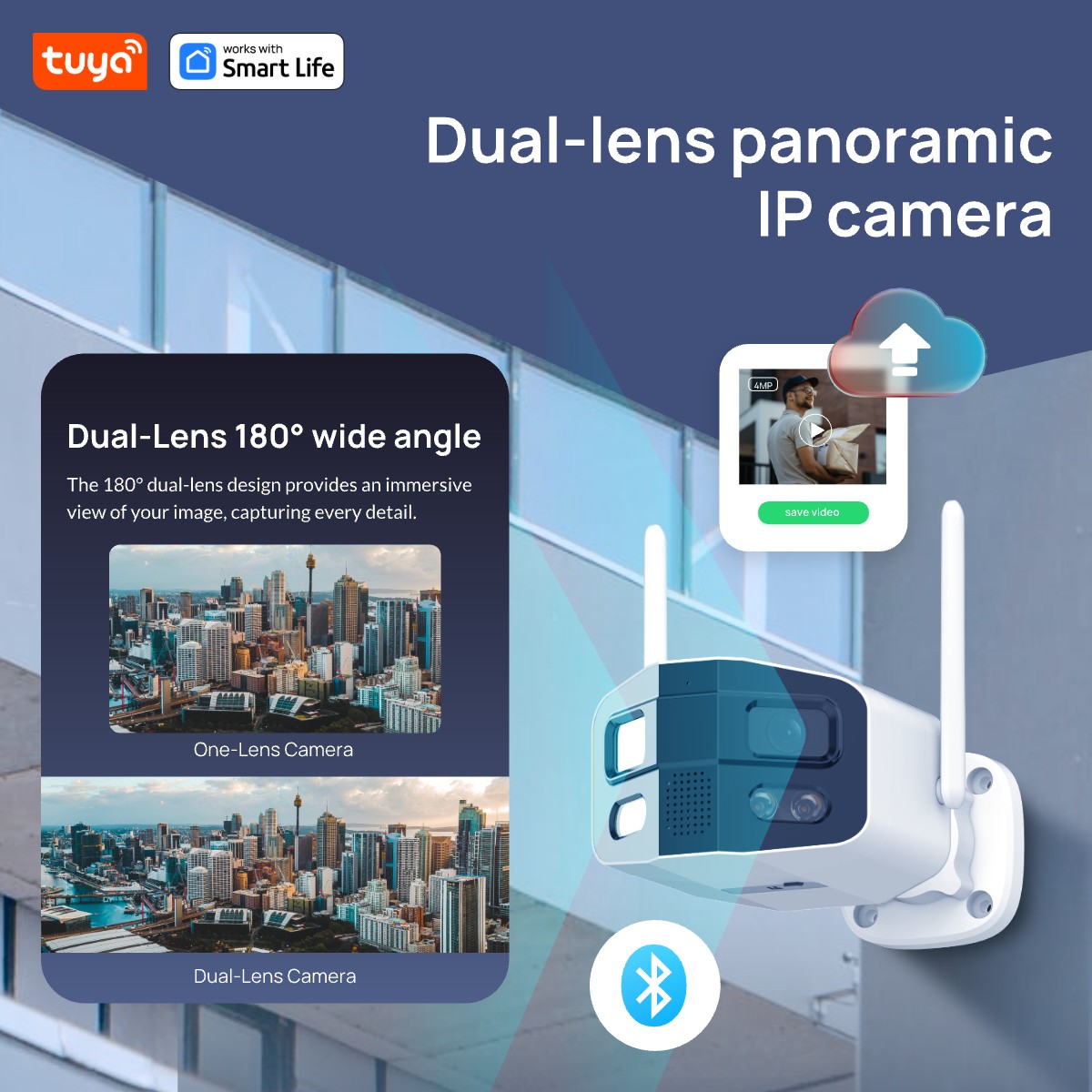 Tuya Smart 4MP 2.5K Doble Lent - Smart Home Camera Ezviz reseña y precio