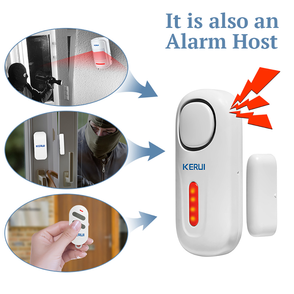 KERUI-sistema de alarma magnét - Wireless Door Sensor reseña y precio