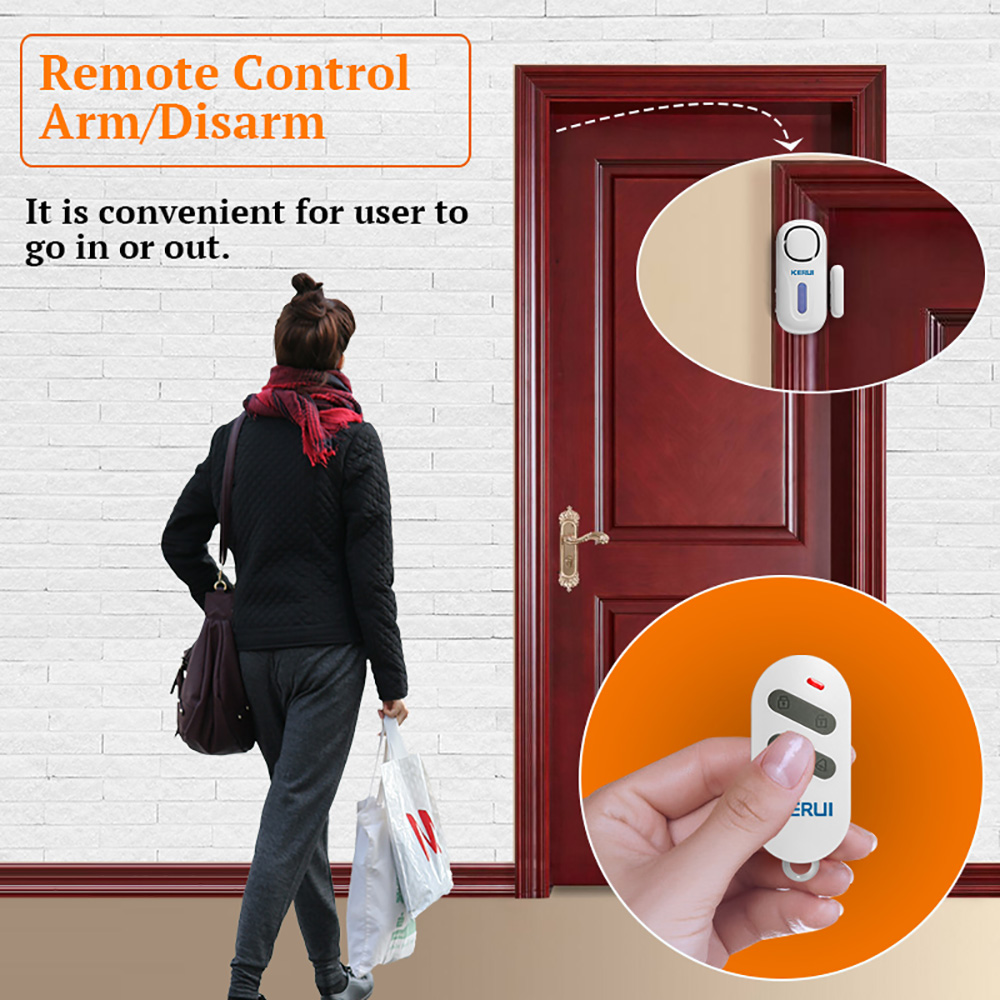 KERUI-sistema de alarma magnét - Wireless Door Sensor reseña y precio