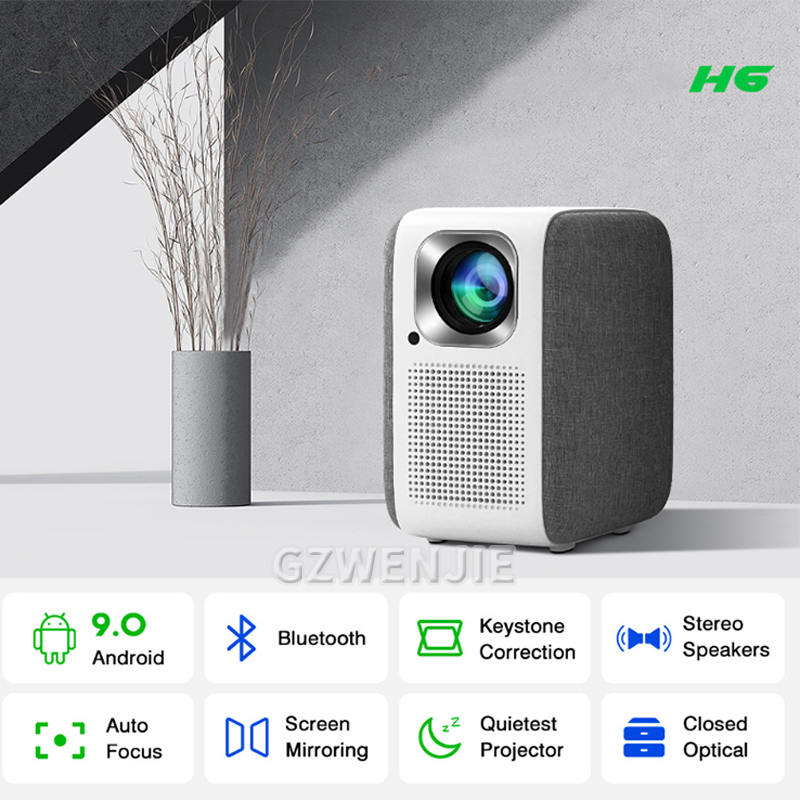 Mini proyector H6 LED 1080P Fu - Smart Home Video reseña y precio