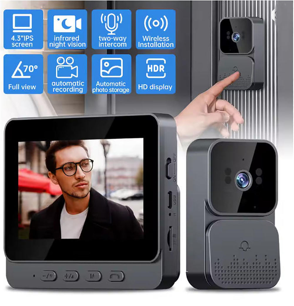    Cámara para timbre con vid - Smart Home Video reseña y precio