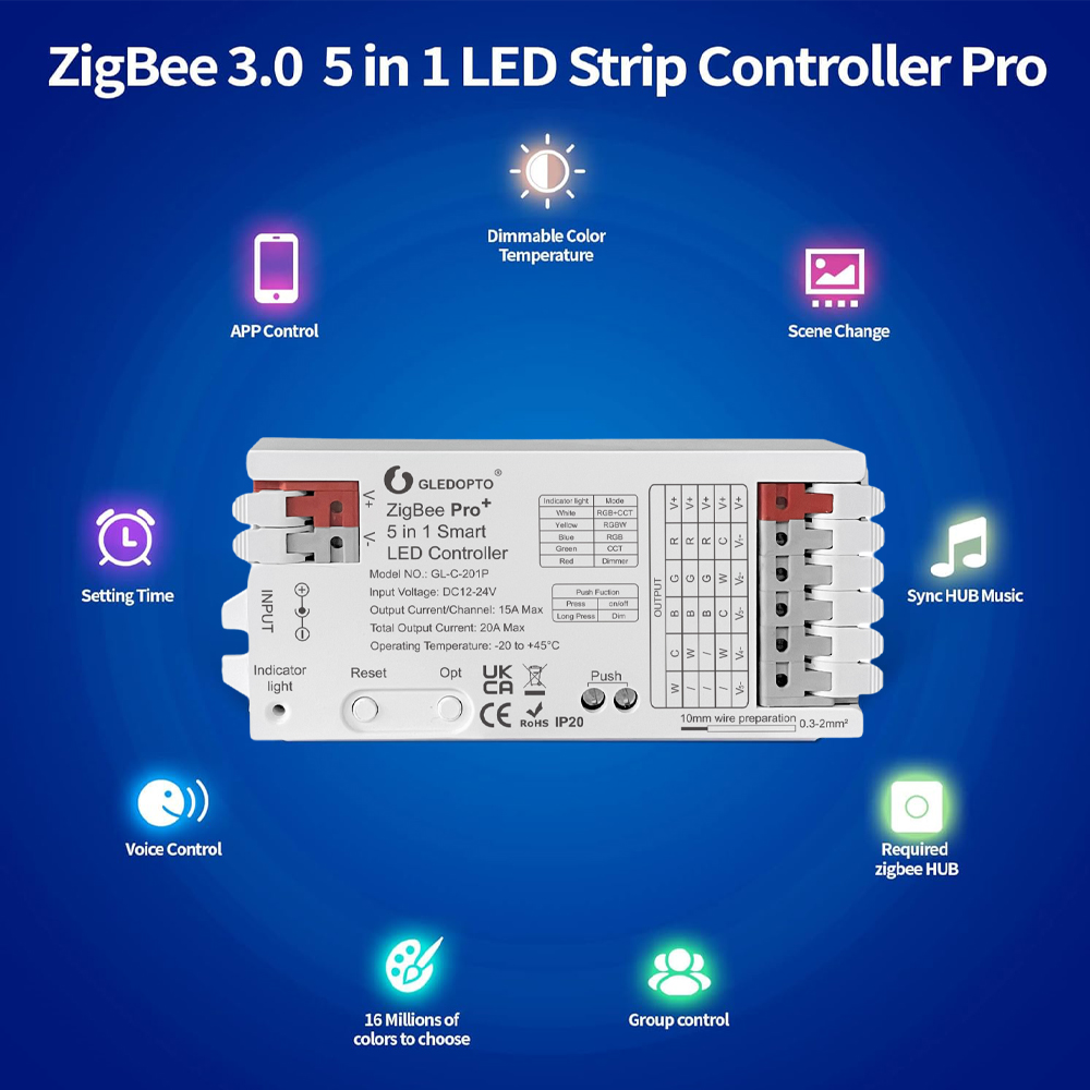Controlador LED Inteligente Zi - Smart Home Hub 2 reseña y precio