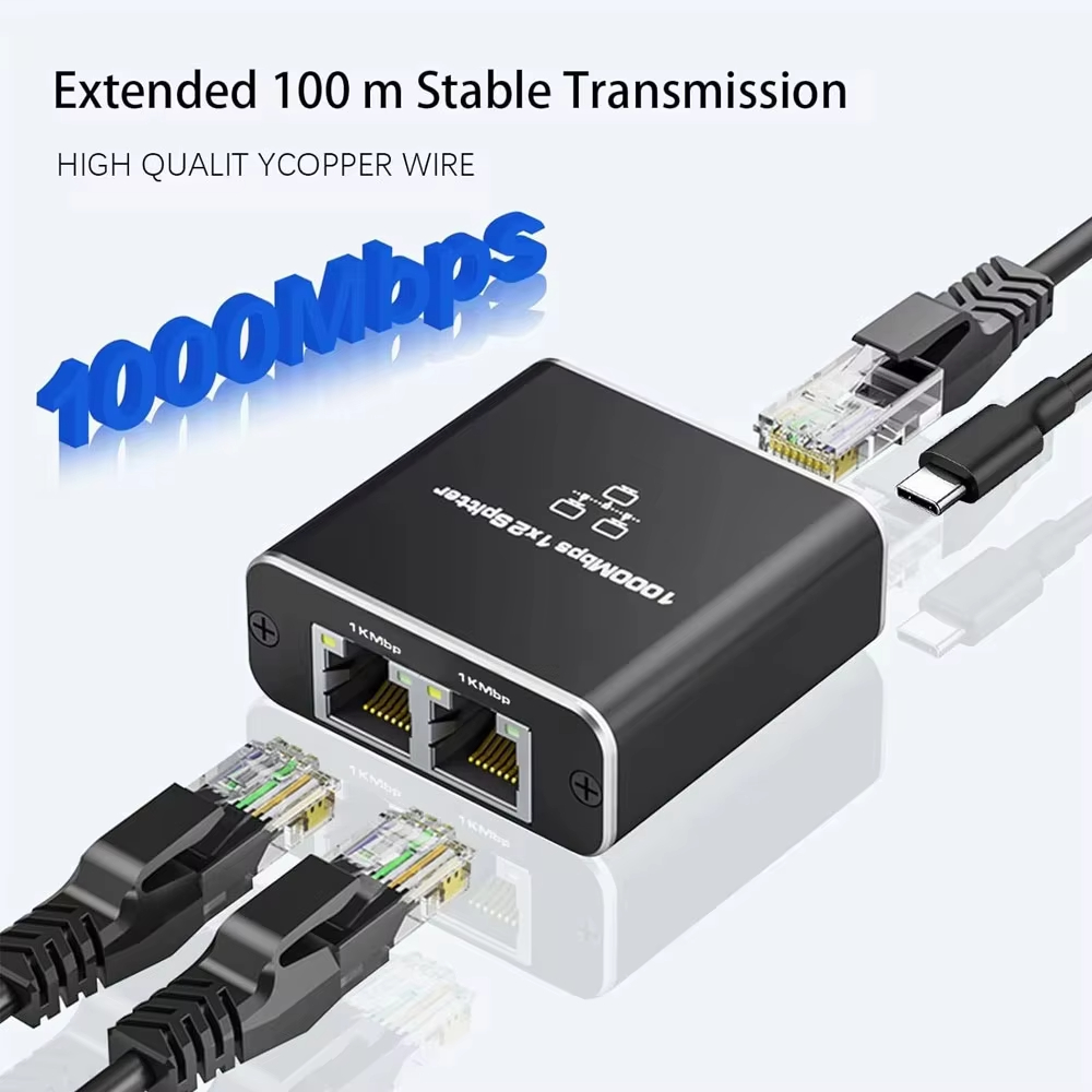 Divisor de red 1000Mbps Hub 1  - Smart Home Hub 2 reseña y precio