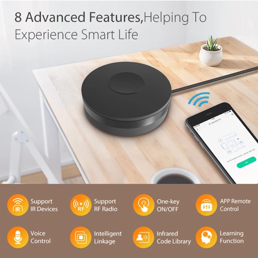 Tuya Wifi inteligente RF IR Co - Universal Remote Smart Home reseña y precio
